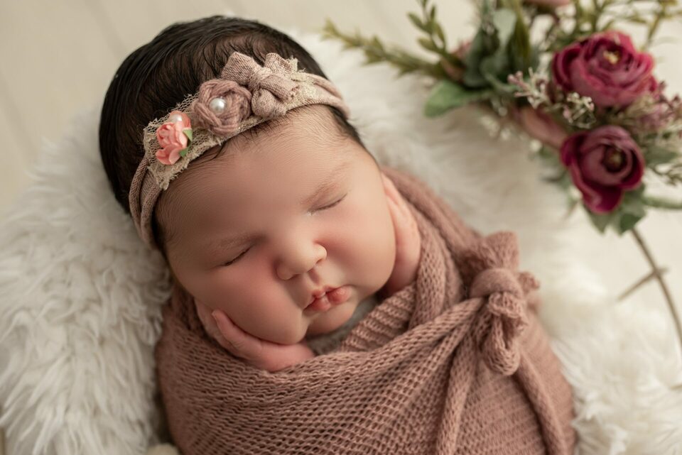 newborn Maria Cecília