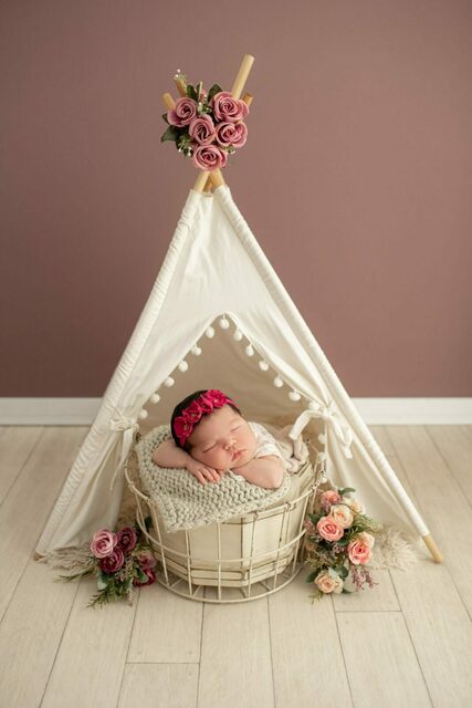 newborn Maria Cecília